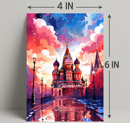 Vibrant St. BasilS Cathedral Poster
