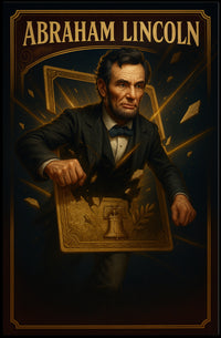 Abraham Lincoln Patriotic Historical Art Poster