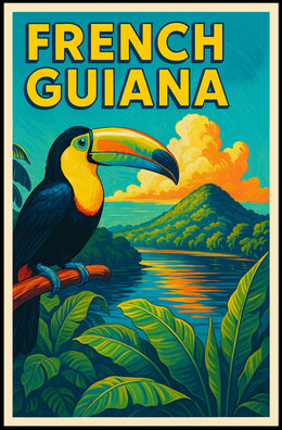 French Guiana Tropical Paradise Poster