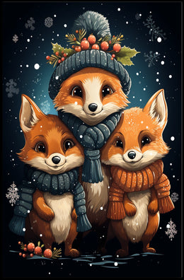 Winter Wonderland Foxes