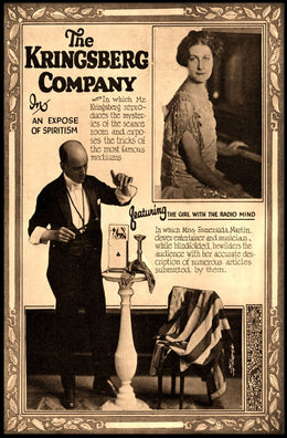 The Kringsberg Company Séance Exposé Vintage Cultural Poster