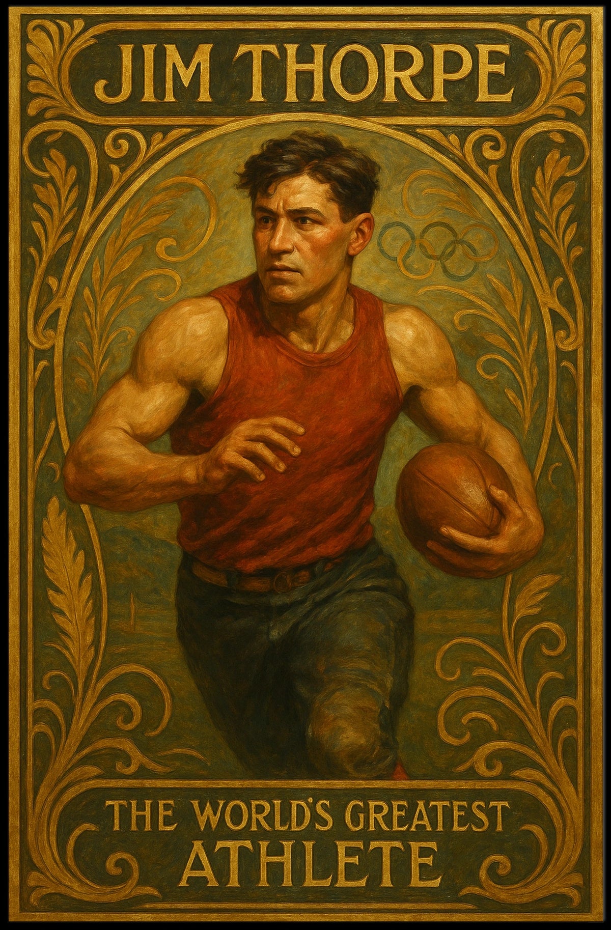 Jim Thorpe Legendary Athlete Poster