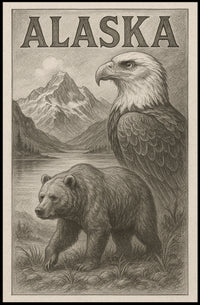 Alaska Wildlife Poster