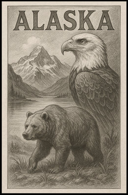Alaska Wildlife Poster