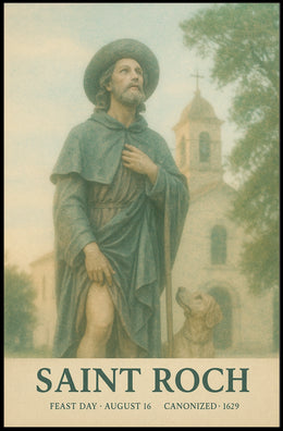 Saint Roch Patron Saint Of Dogs And Poster