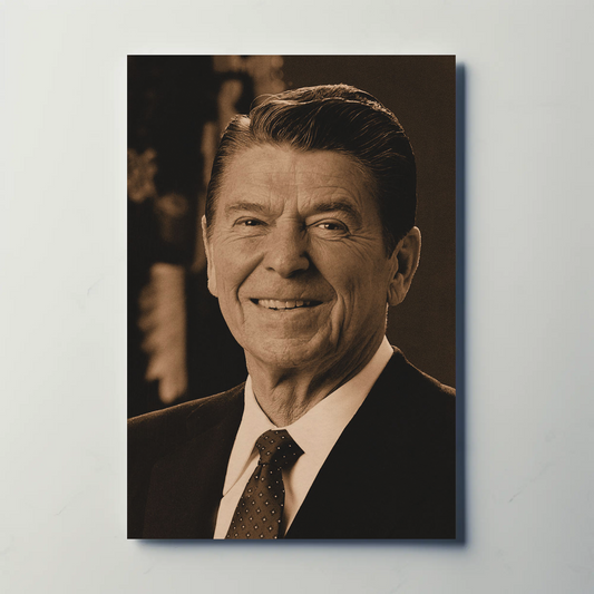 Ronald Reagan 40th President Sepia Photo