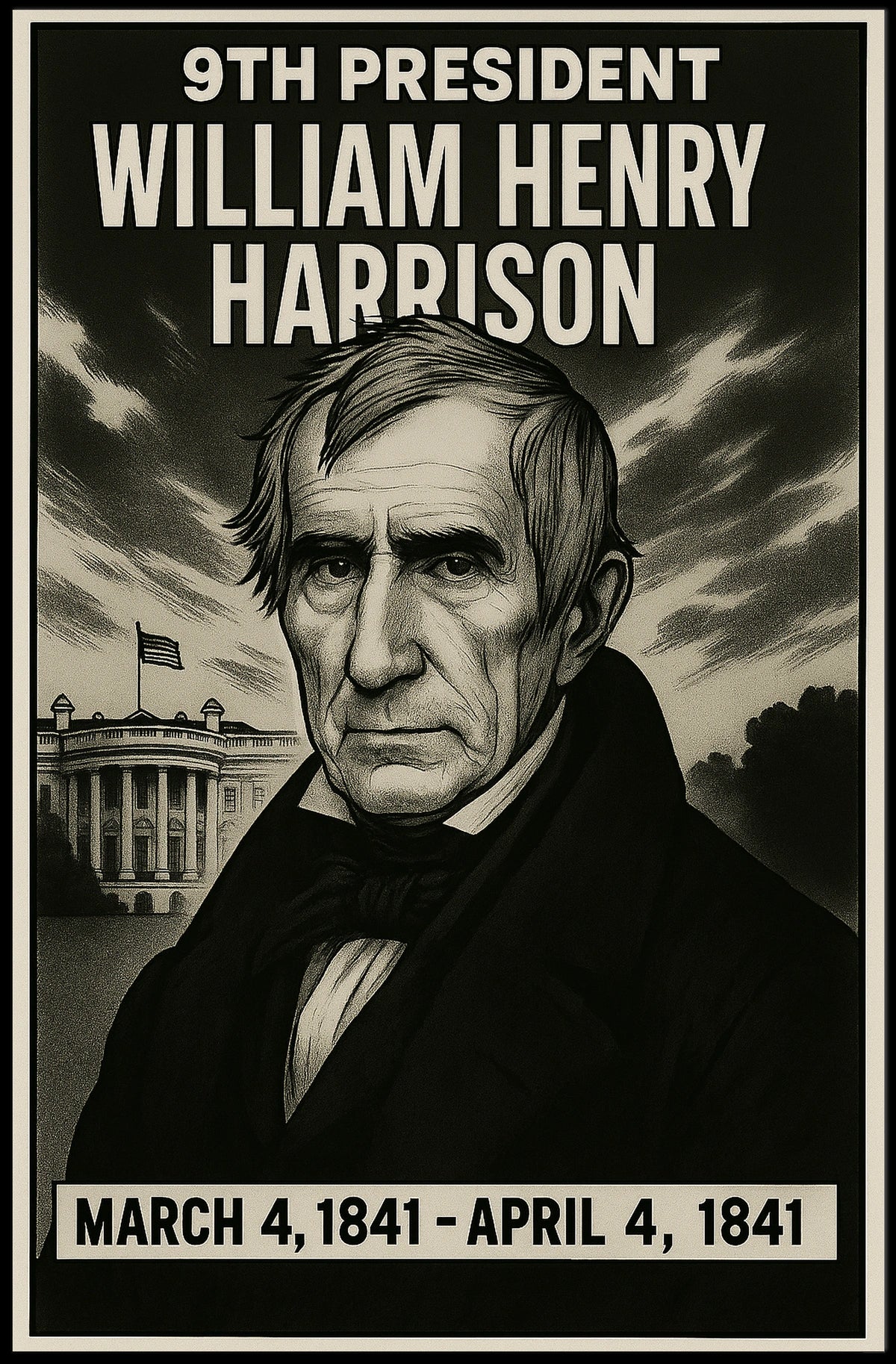William Henry Harrison 9Th President Poster
