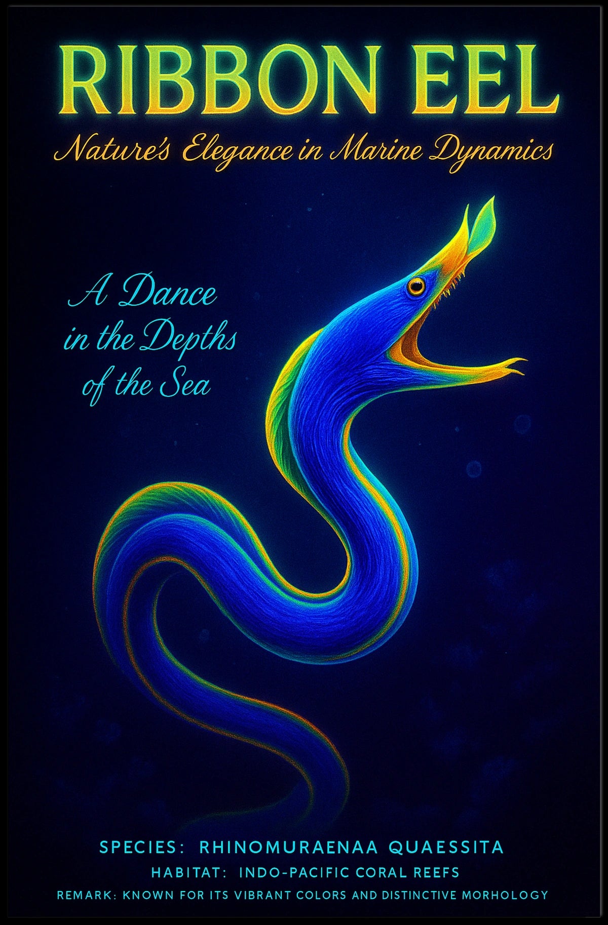 Ribbon Eel NatureS Elegance Poster