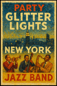 New York Jazz Night Poster