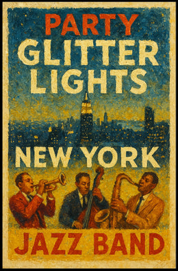 New York Jazz Night Poster