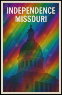 Independence Missouri Cityscape Minimalist Decor Poster