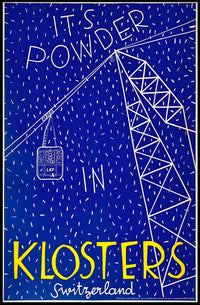 Powder In Klosters Poster