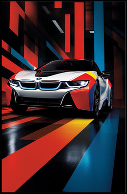 Dynamic Speed A Futuristic Drive Poster