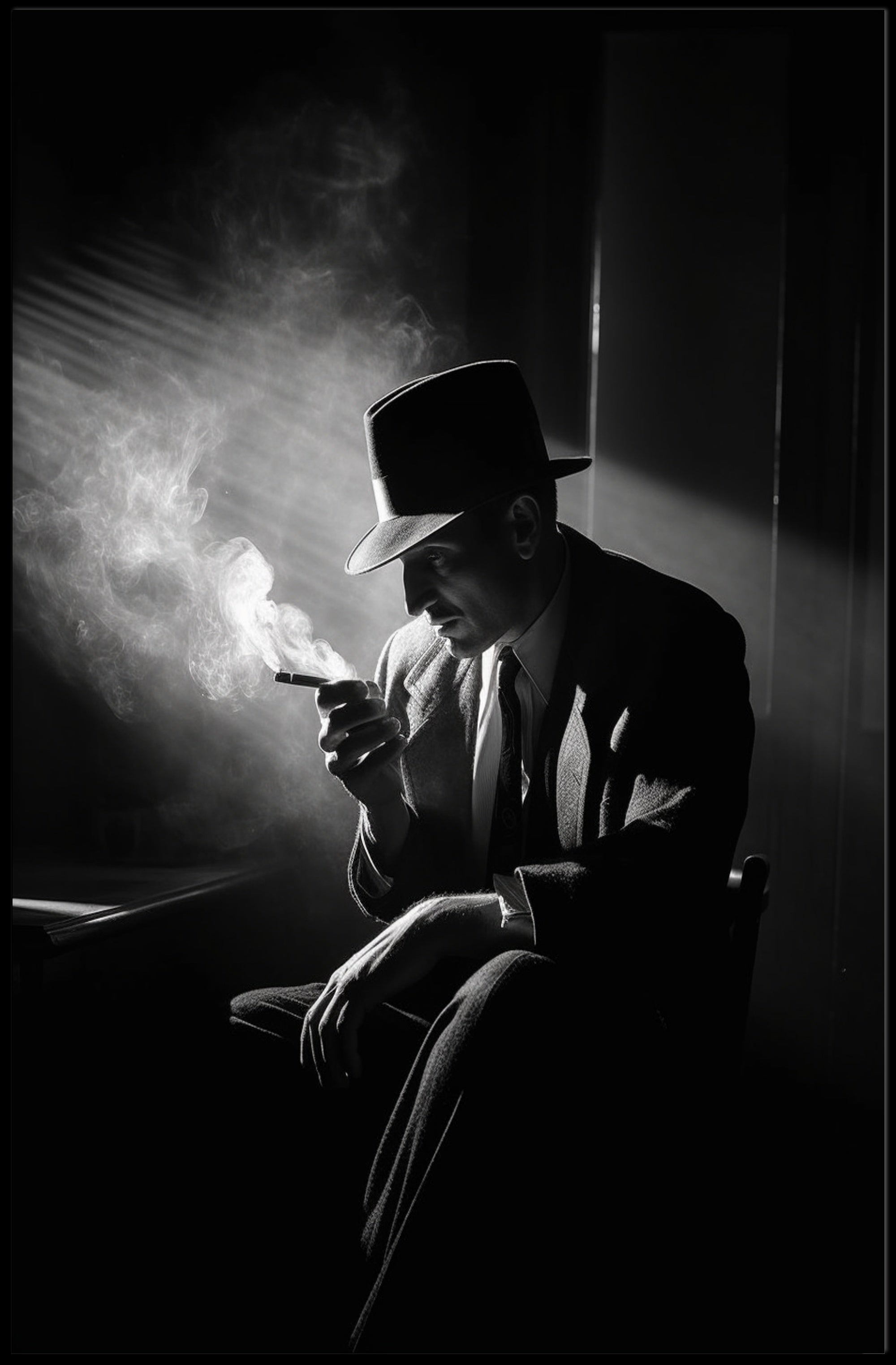 Noir Reflection Poster