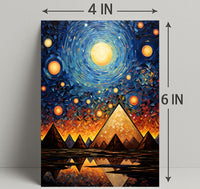 Celestial Pyramids Poster
