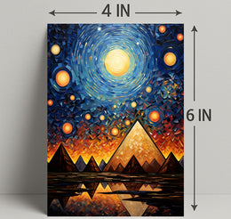 Celestial Pyramids Poster