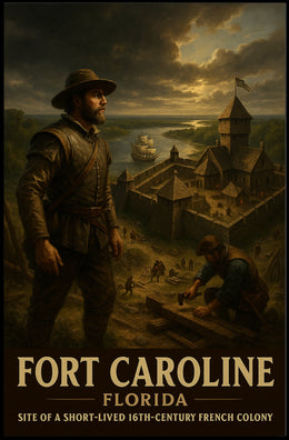 Fort Caroline 16Th-Century French Poster