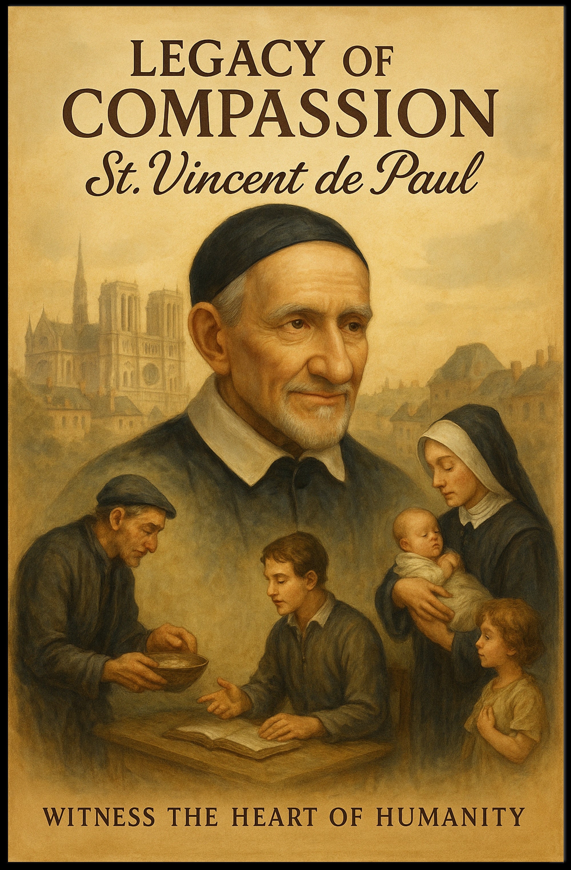 St. Vincent de Paul Compassionate Legacy Historical Poster PosterGoat