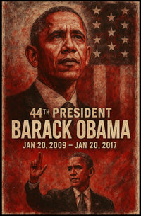 Barack Obama 44th President Poster