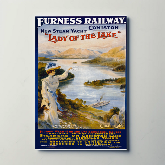 Lady of the Lake - Furness Railway Poster