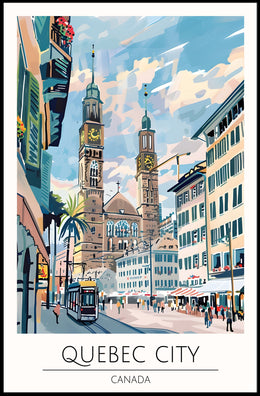 Quebec City Charm Poster PosterGoat