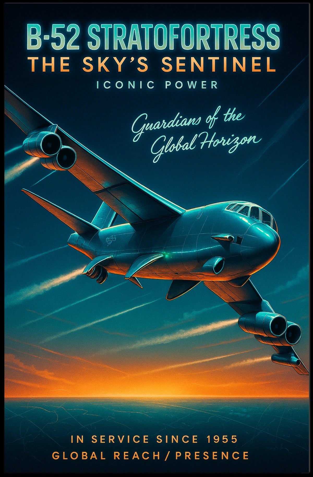 B-52 Stratofortress The Skys Sentinel Poster