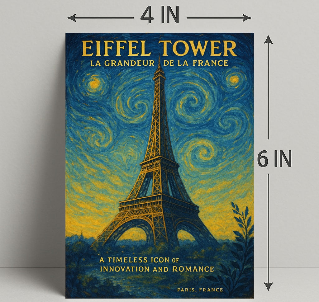 Eiffel Tower La Grandeur De La France Poster