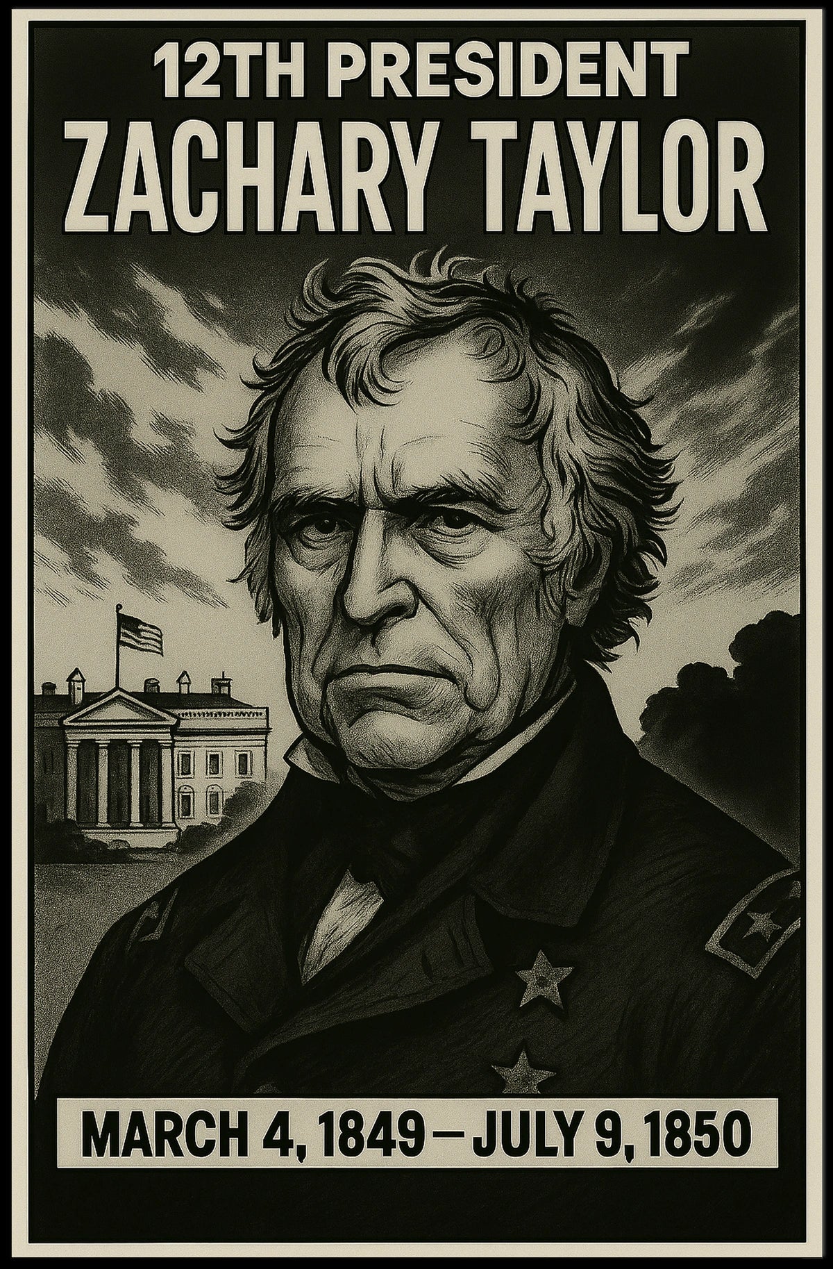 Zachary Taylor 12Th President Poster