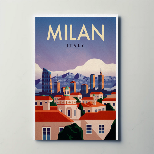 Milan Travel Poster