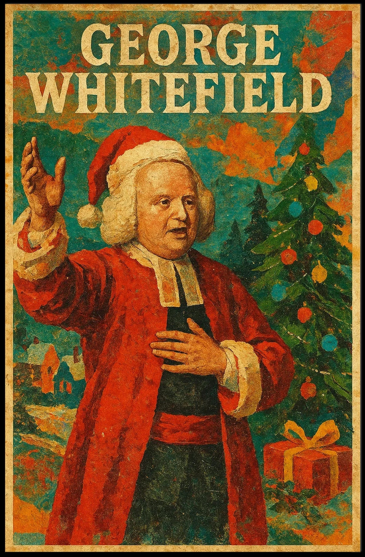 George Whitefield Festive Attire Historical or Presidential Poster