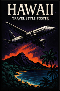 Hawaii Travel Style Poster PosterGoat