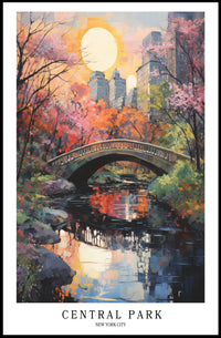 Central Park In Autumn Poster