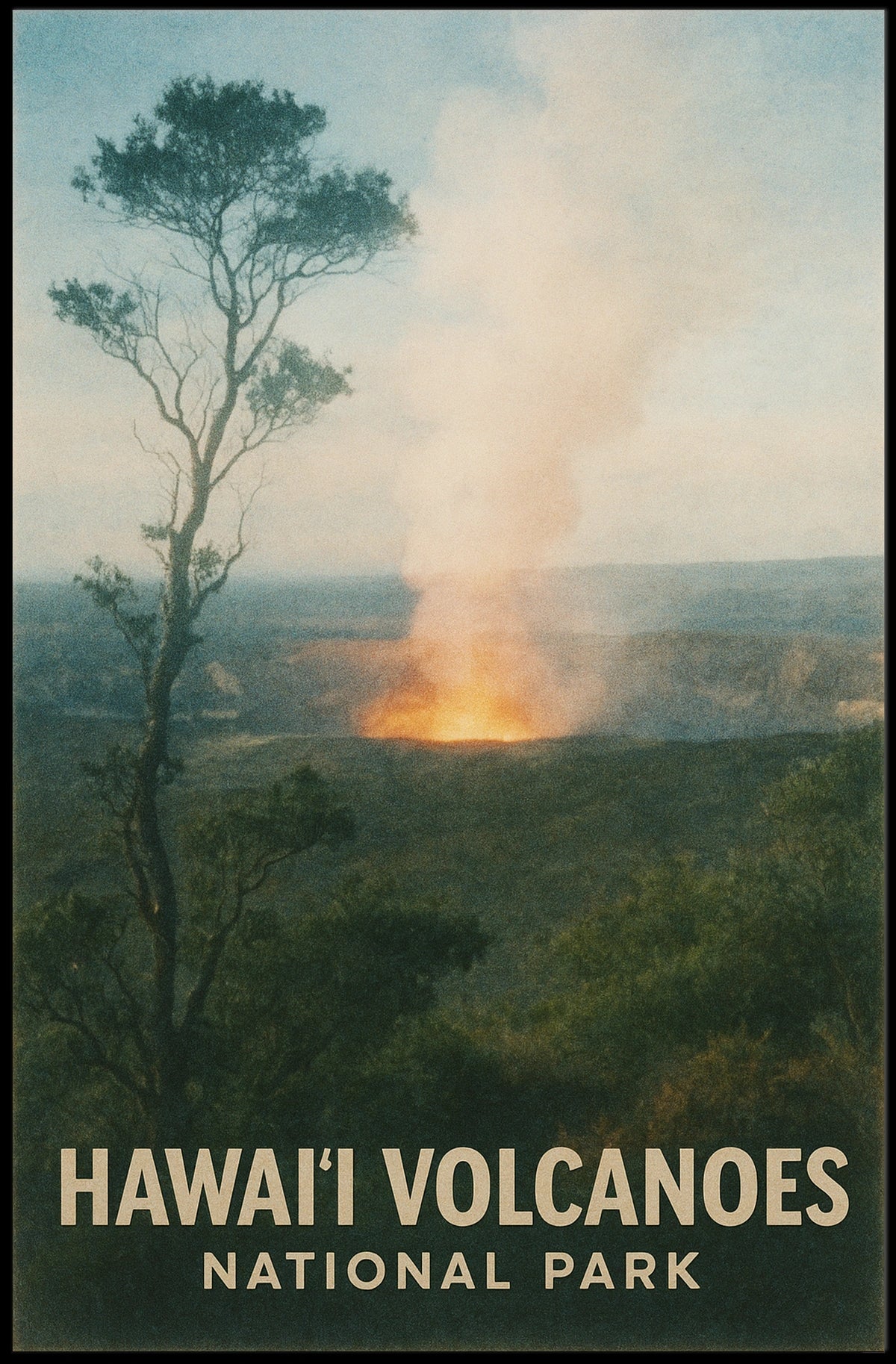 HawaiI Volcanoes National Park Poster