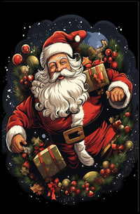 Santa Claus Holiday Cheer Poster