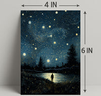 Starry Night Reflections Poster PosterGoat