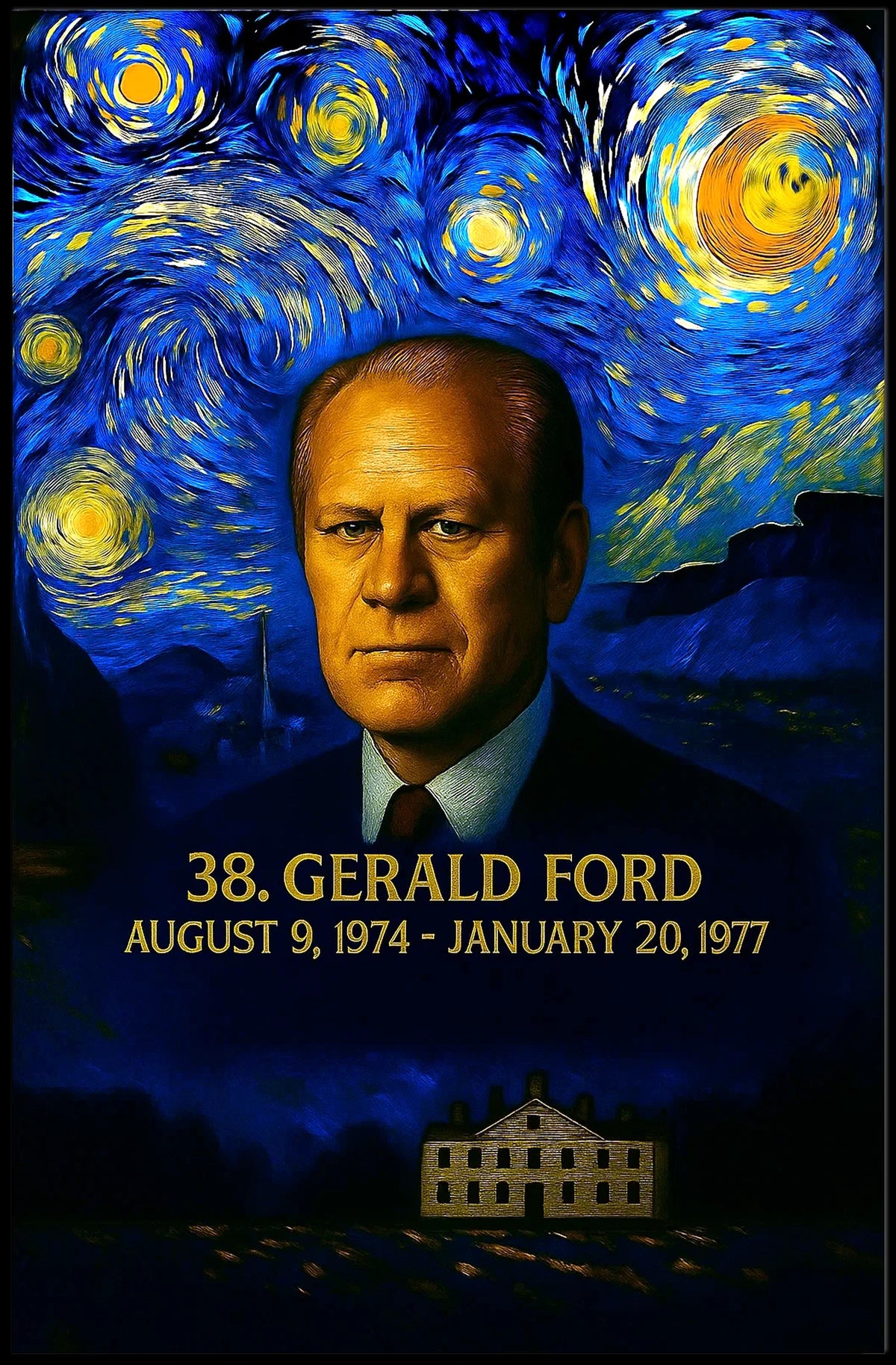 Gerald Ford 38th President of the United States Presidential Masterpiece Series Poster