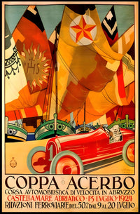 Coppa Acerbo Automobile Race Poster