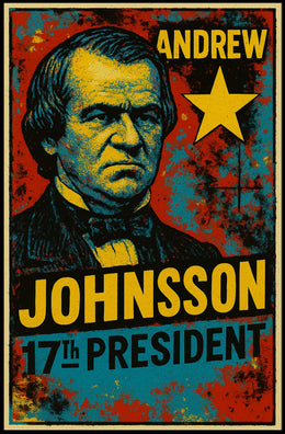 Andrew Johnson 17th President of the United States Graffiti Pop Art Poster
