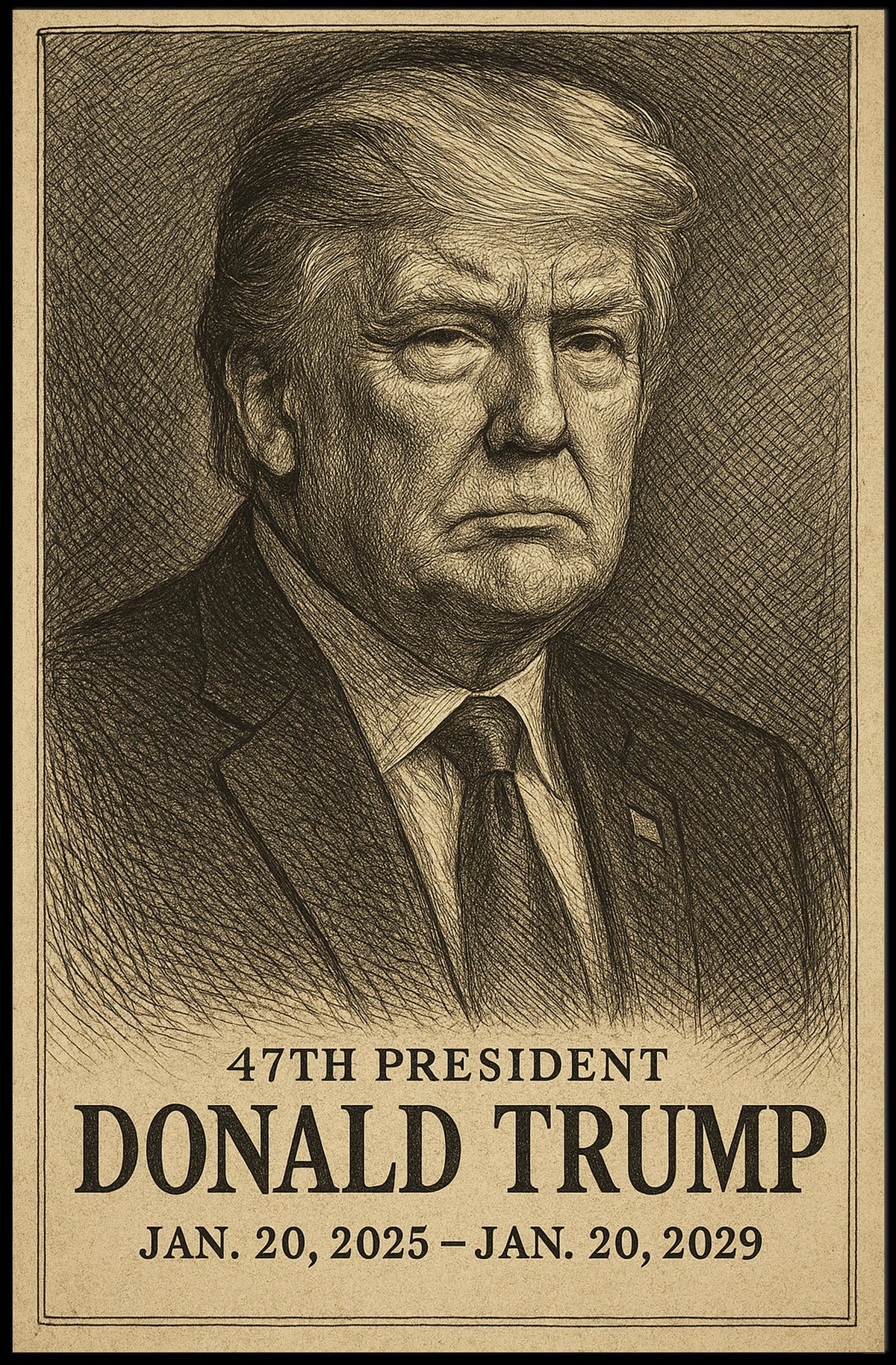 Portrait of Leadership: Historical or Presidential Poster