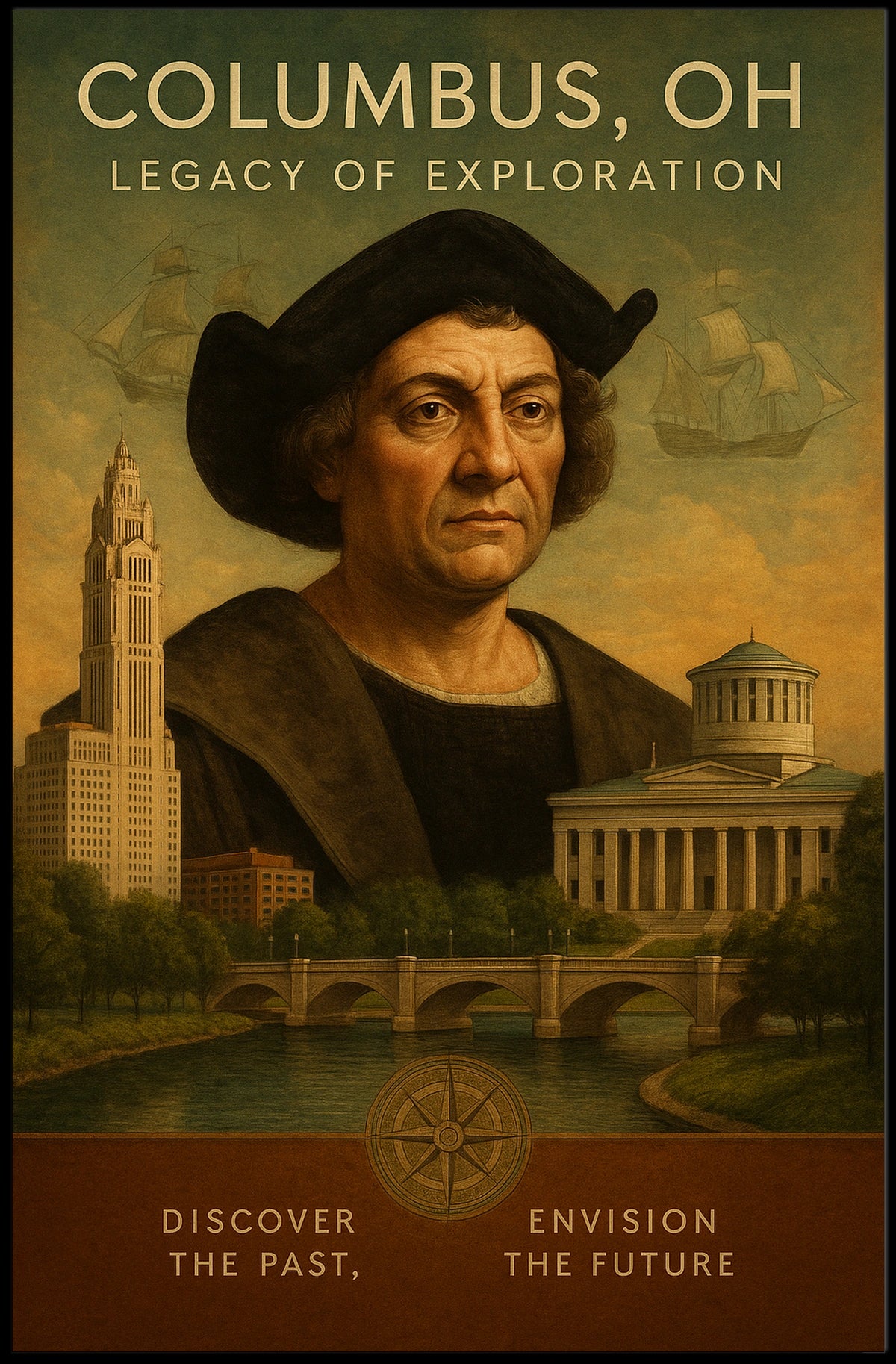 Columbus, Oh Legacy Of Exploration Poster