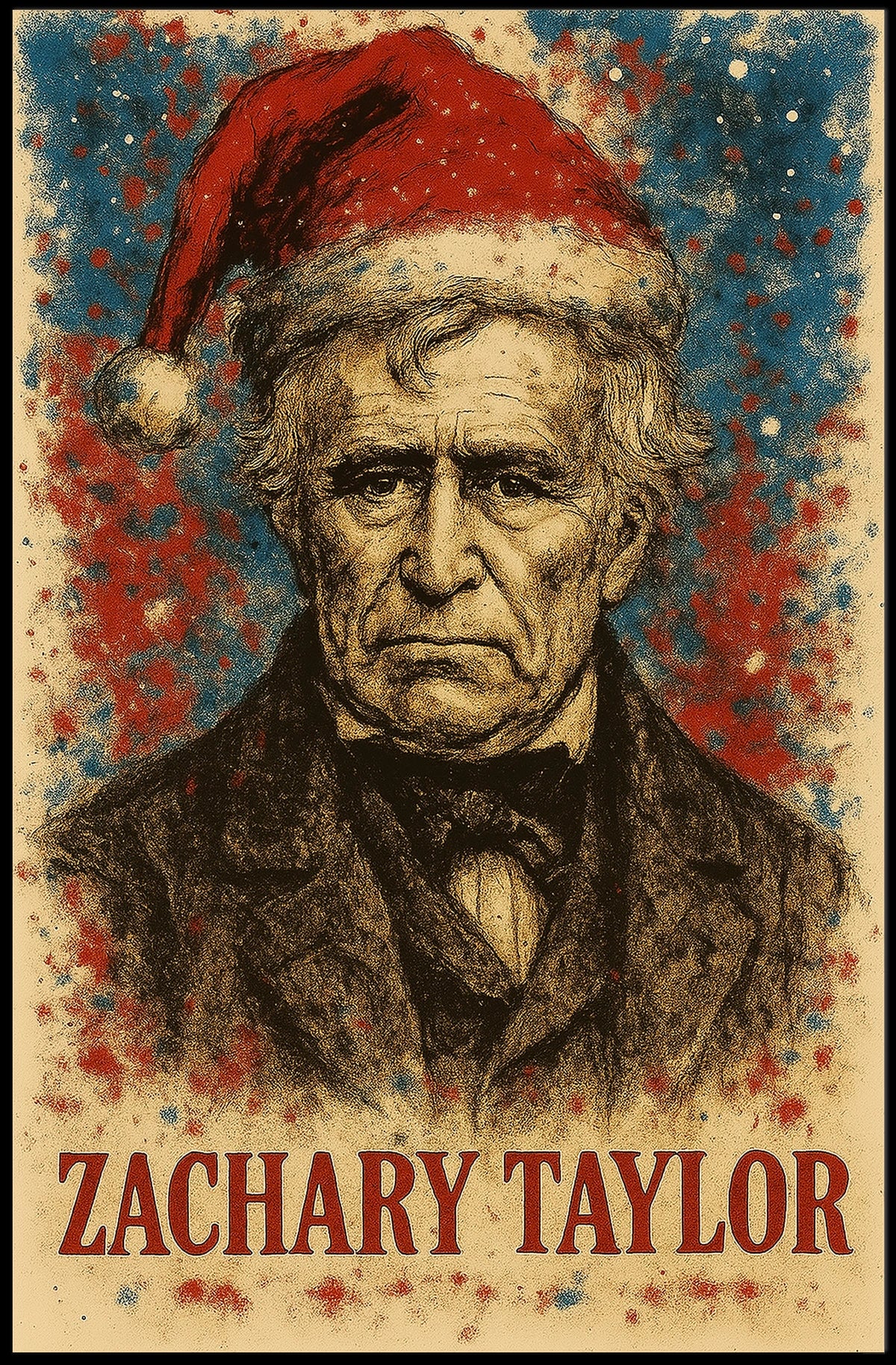 Zachary Taylor 12th President of the United States Christmas SeriesPoster
