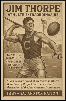 Jim Thorpe Legendary Athlete Jim Thorpe Poster