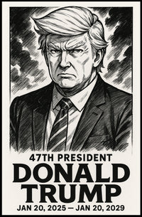 Donald Trump 47th President Poster