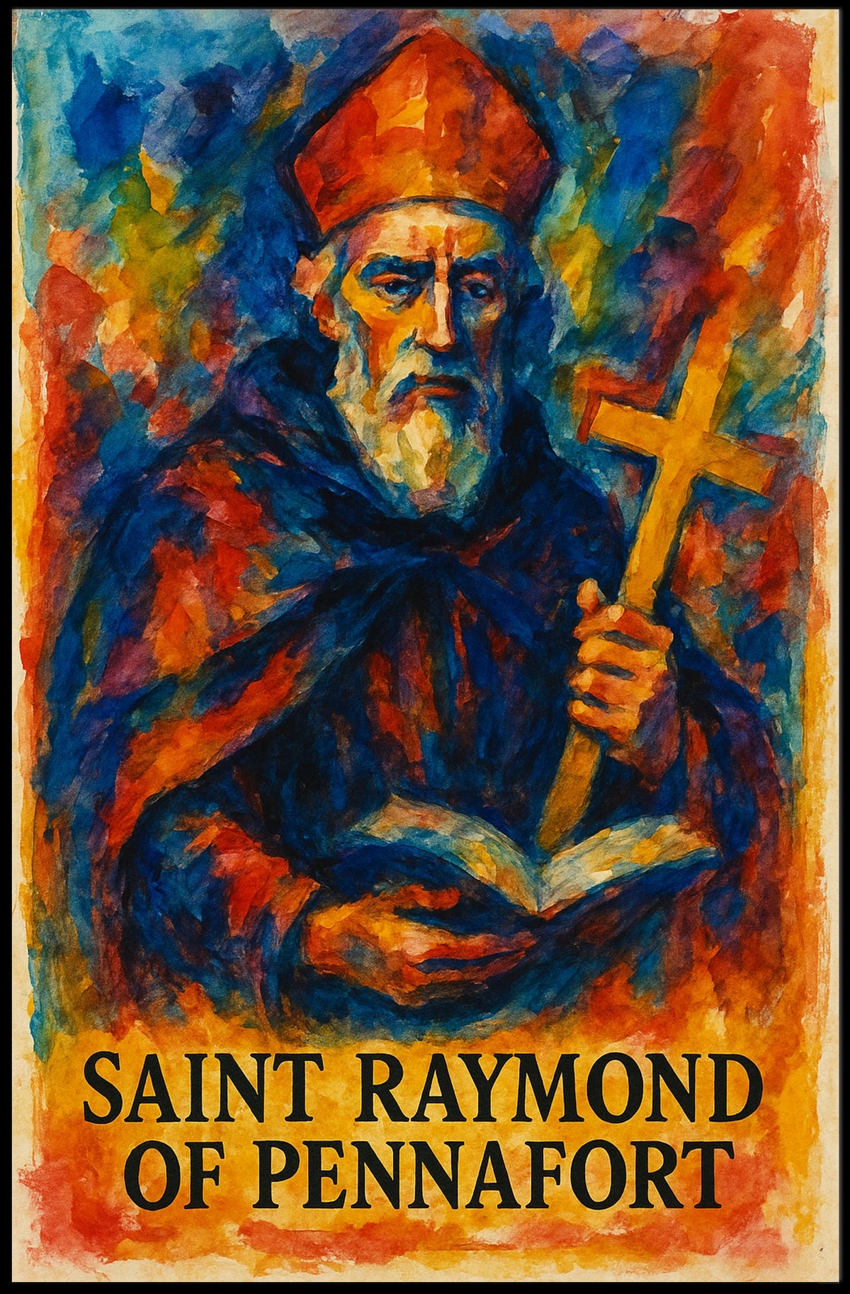 Saint Raymond Of Pennafort Poster