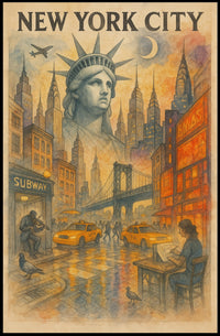 New York City A Vibrant Metropolis Poster