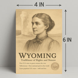 Wyoming Trailblazer of Rights and Nature Poster PosterGoat