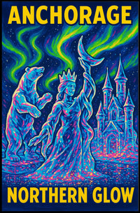 Anchorage Northern Glow Poster