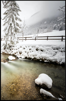 Serene Winter Landscape Tranquility National Park Poster