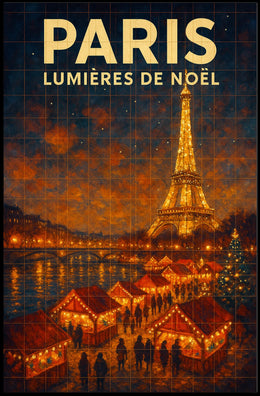 Paris Lumières De Noël Poster