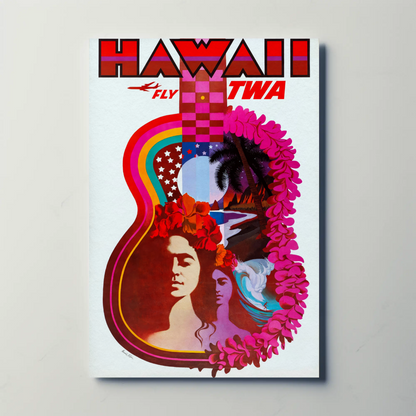 Hawaii TWA Travel Poster